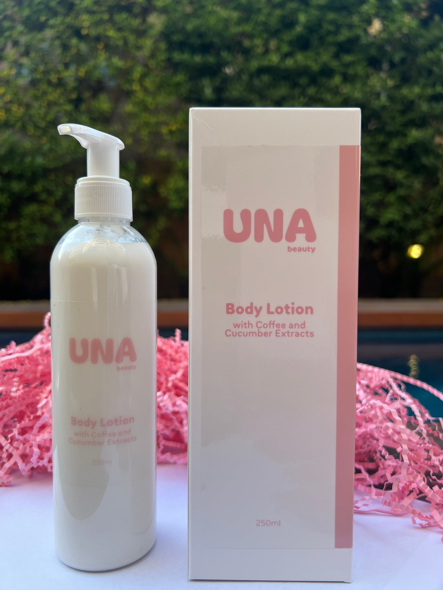 Body Lotion With Coffee And Cucumber Extracts